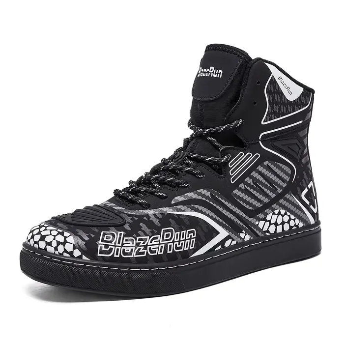Chaussures de moto imperméables pour hommes, bottes de protection pour Motocross, respirantes et ant