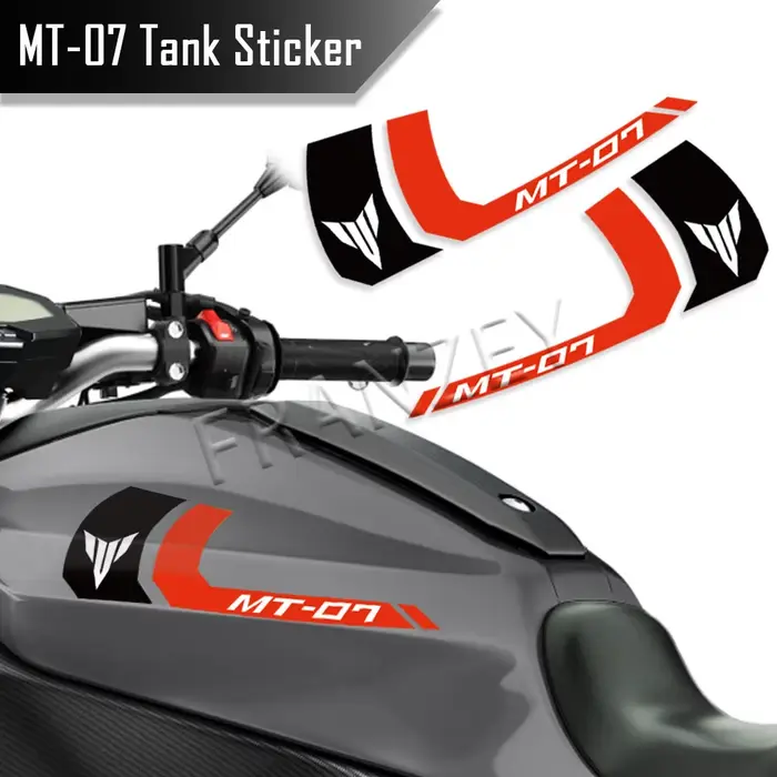 Autocollant de réservoir de carburant de moto, autocollant de Logo à rayures 3M, accessoires impermé