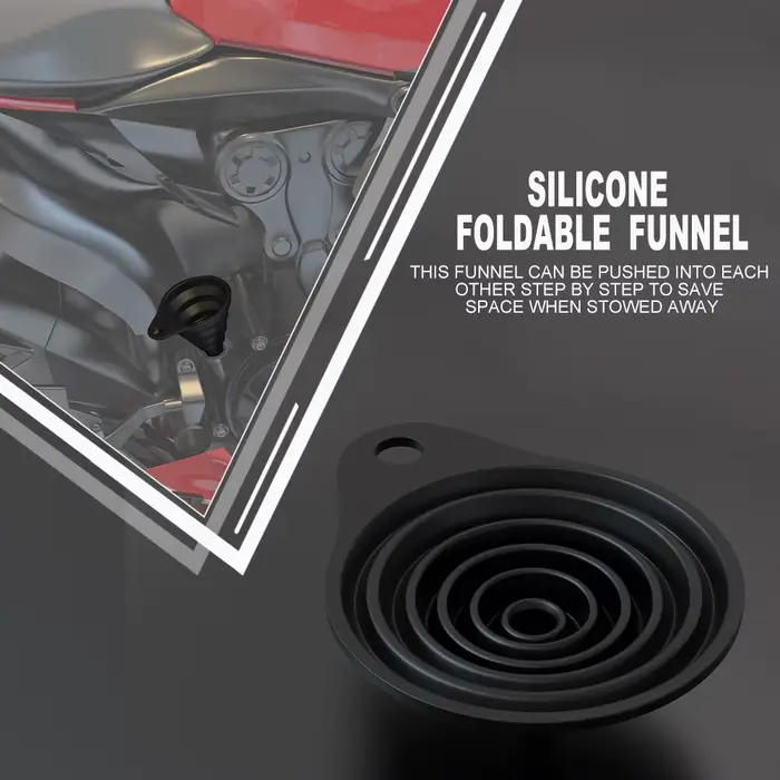 Entonnoir universel pliable en silicone pour moteur de moto BMW, K1600ightK1600GTL, K 1600 ightGTL, 