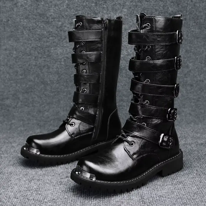 Bottes de moto classiques décontractées pour hommes