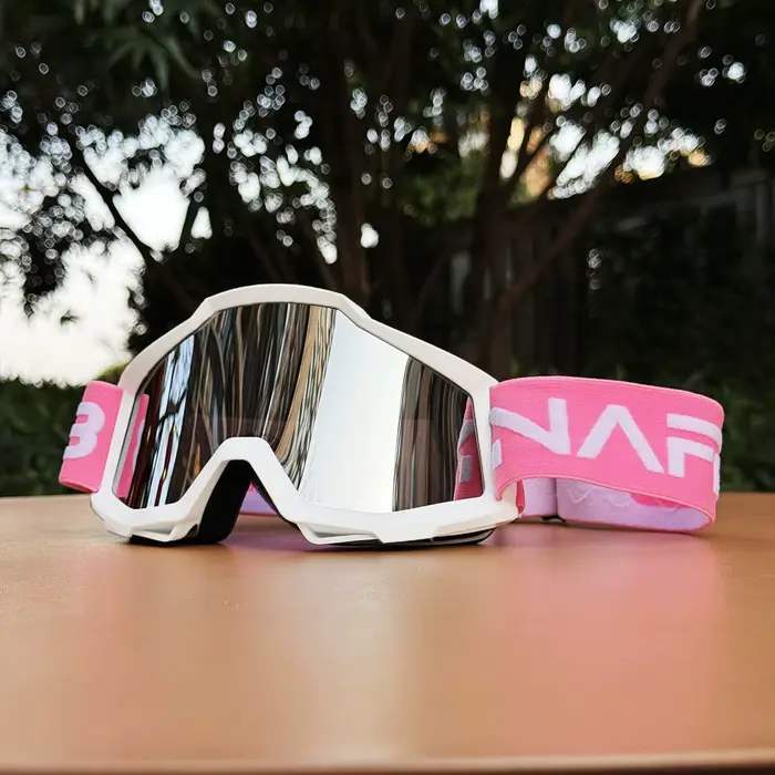 Lunettes de motocross – Lentille anti-rayures HD, coupe-vent/anti-poussière pour motos tout-terrain 