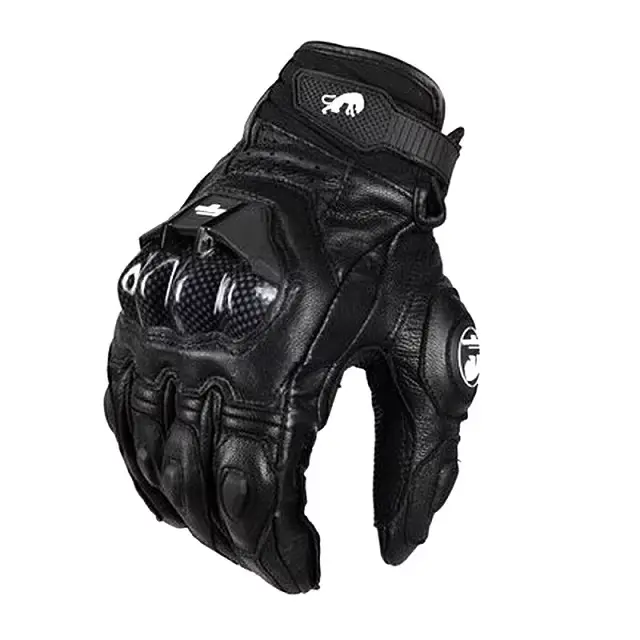 Furygan-Gants de moto AFS 6, fibre de carbone, cuir, tout-terrain, court, course, équitation, gants 