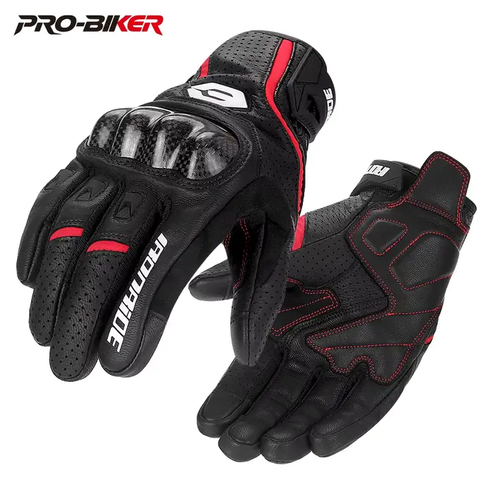 Gants de Moto en cuir pour hommes et femmes