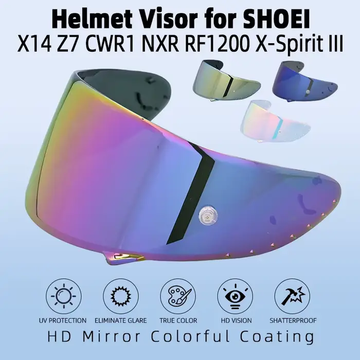 Visière de casque de Moto pour SHOEI X14 Z7 CWR1 RF1200 Xspirit NXR, bouclier de casque, lentille, a