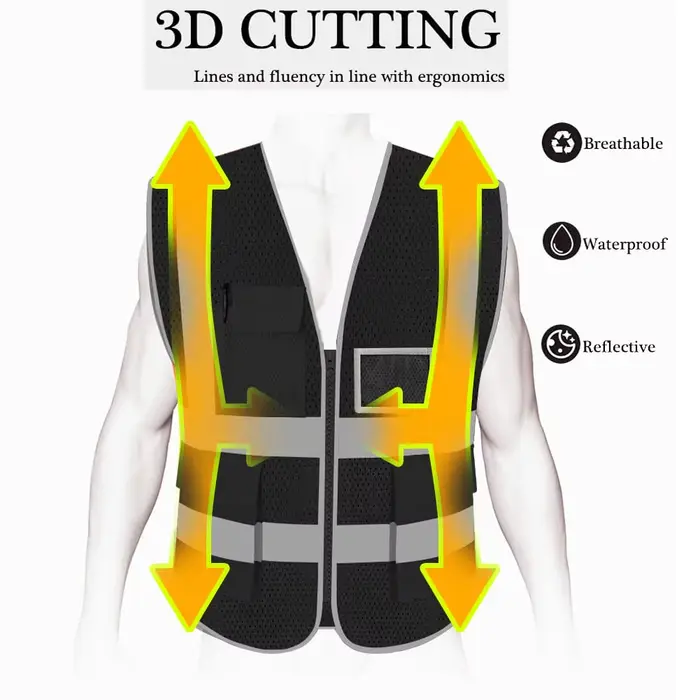 Blouson de sécurité structurels ent pour homme, haute visibilité