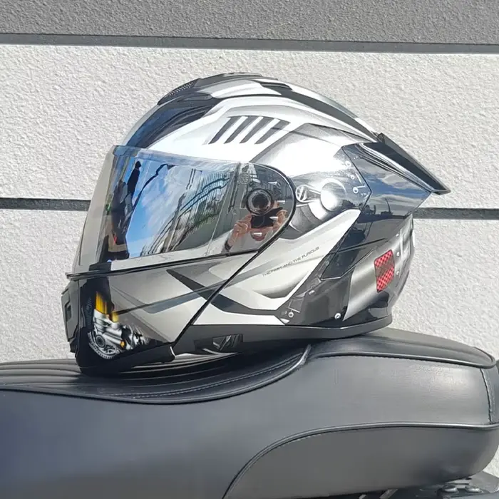 Casque de moto FF, casque ouvert, grande aile arrière, casque intégral à double visière, pour hommes