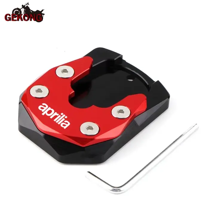 Support d'extension latéral de pied de moto CNC, plaque de support, support d'agrandissement, convie