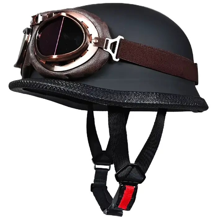 Casque de moto tendance, casque de moto rétro, casque de moto allemand vintage, casque de moto certi