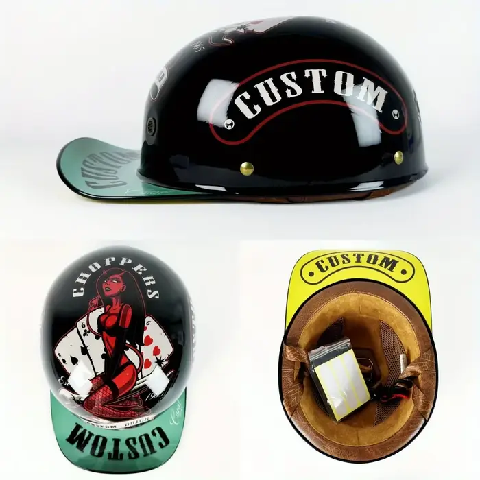 Casque de Moto hommes rétro casques