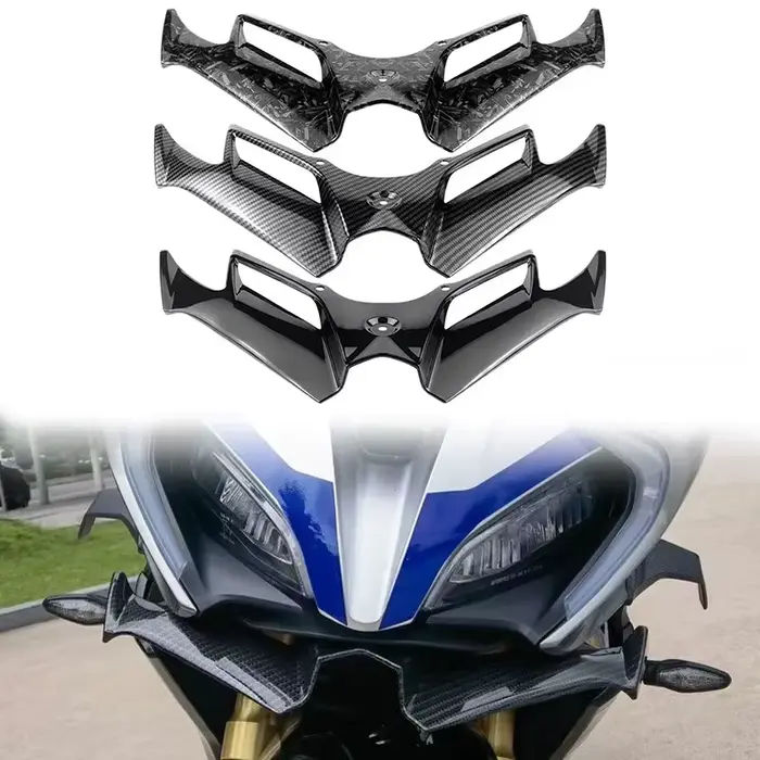 Kit d'ailes aérodynamiques de moto, accessoires de moteur de becquet pour KawasakiNinja 300 Ninja250