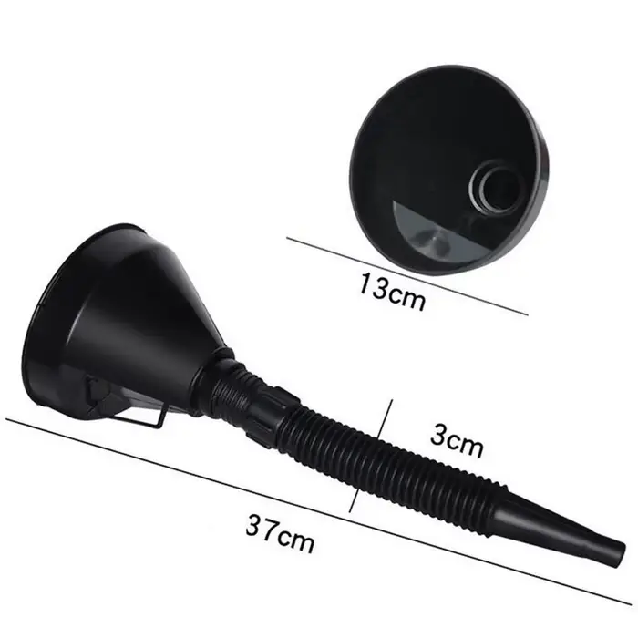 Entonnoir à huile moteur à large ouverture, ensemble d'outils, distributeur de carburant flexible, o