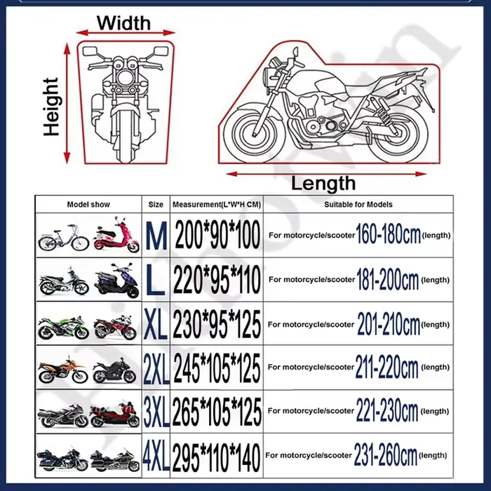 Housse de Moto toutes saisons