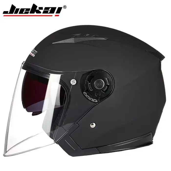 512 Moto double lentille demi Casque Cascos Para