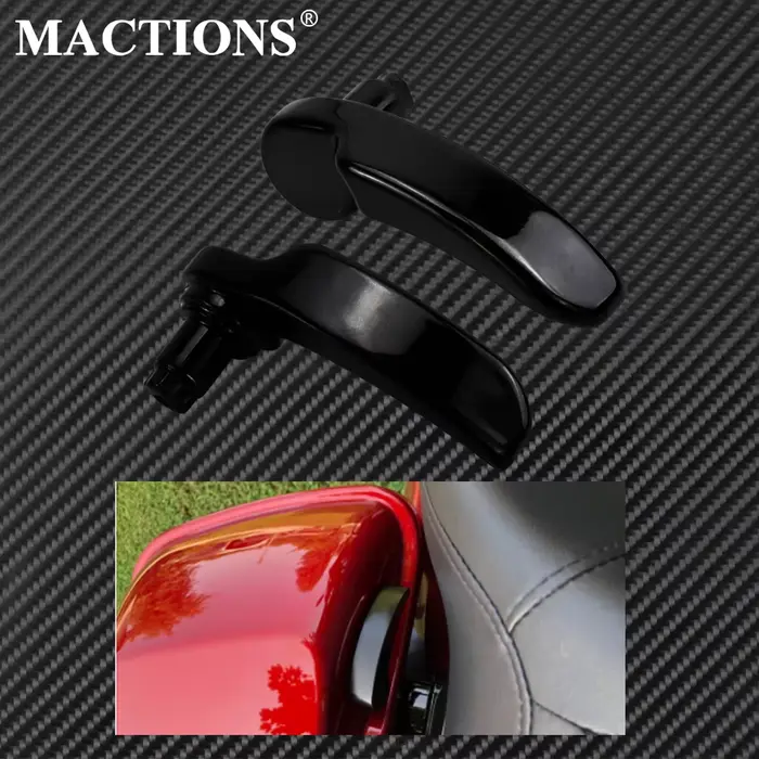 Lève-couvercle de sacoche de moto en aluminium noir, pour Harley Touring Electra Glide Road King Str