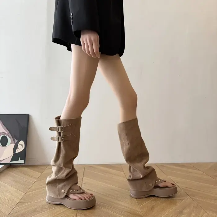Bottes de pantalon rétro deux pièces