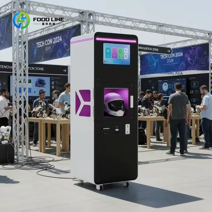 Machine de nettoyage de casques intelligents personnalisée avec écran tactile et options de paiement