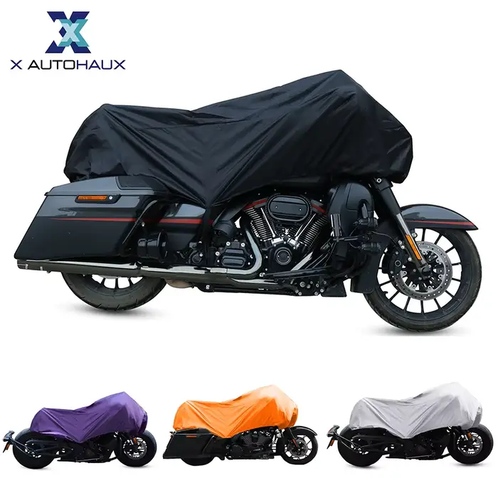 X Autohaux 210T demi-housse de moto de voyage, imperméable à l'eau, à l'extérieur, à la poussière, à