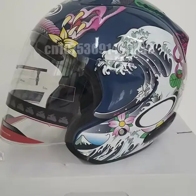 Ram3 Oriental Dragon demi-casque hommes et femmes moto tout-terrain casque d'été descente course mon