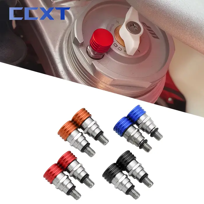 Valves de purge d'air de fourche de moto M4x0.7 pour KTM SX SXF EXC EXCF XC XCF XCW XCFW 85-500 2005