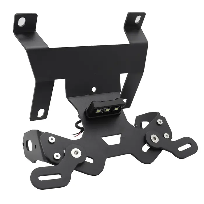 Cadre de support de plaque d'immatriculation avec lumière LED, accessoire de moto pour Honda CB125R 