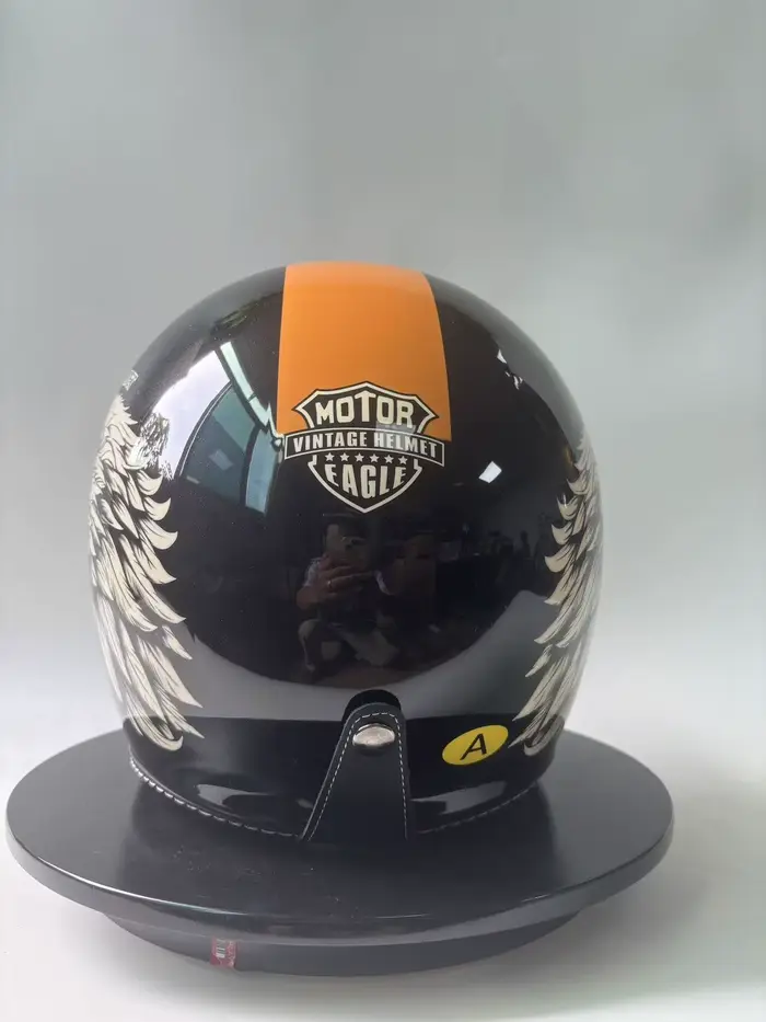 Casque de moto rétro unisexe trois-quarts pour toutes les saisons