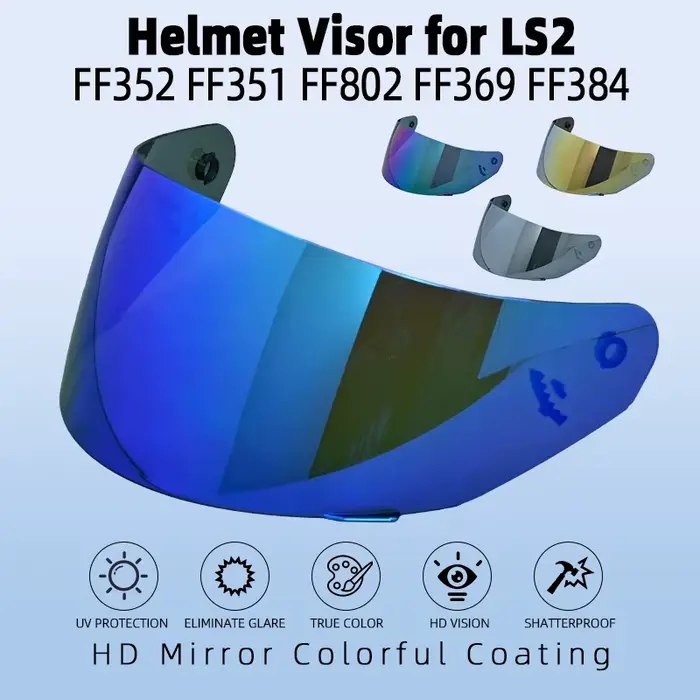 Visière de casque de moto en verre pour LS2 MHR-FF-15, pour LS2 FF352 FF351 FF802 FF369 FF384, lenti