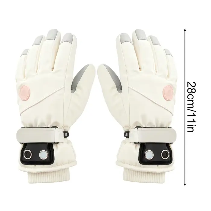 Gants chauffants pour femmes 3 niveaux écran tactile Rechargeable chauffe-mains gants chauffants pou