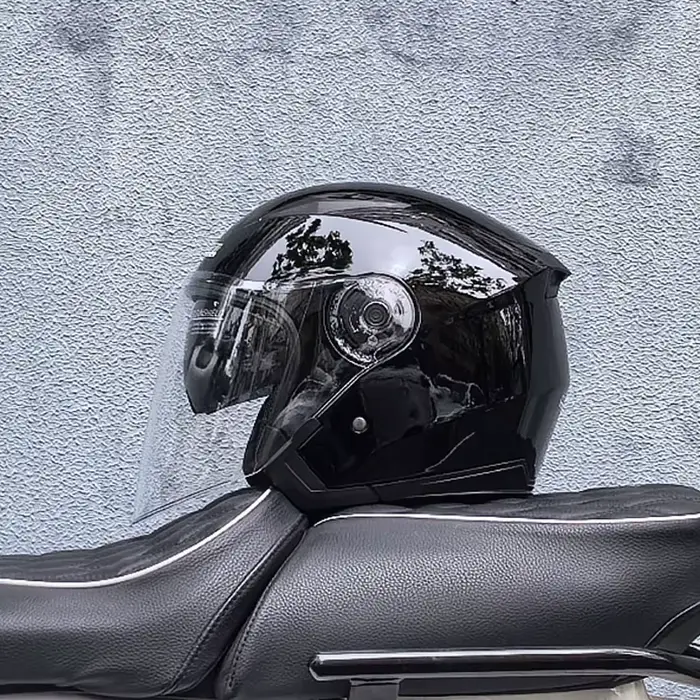 JIEKAI-512 Casque Moto Hurbike touristes Lentille Été/Hiver Ouvert Visage Casque Moto ent.com ete 13