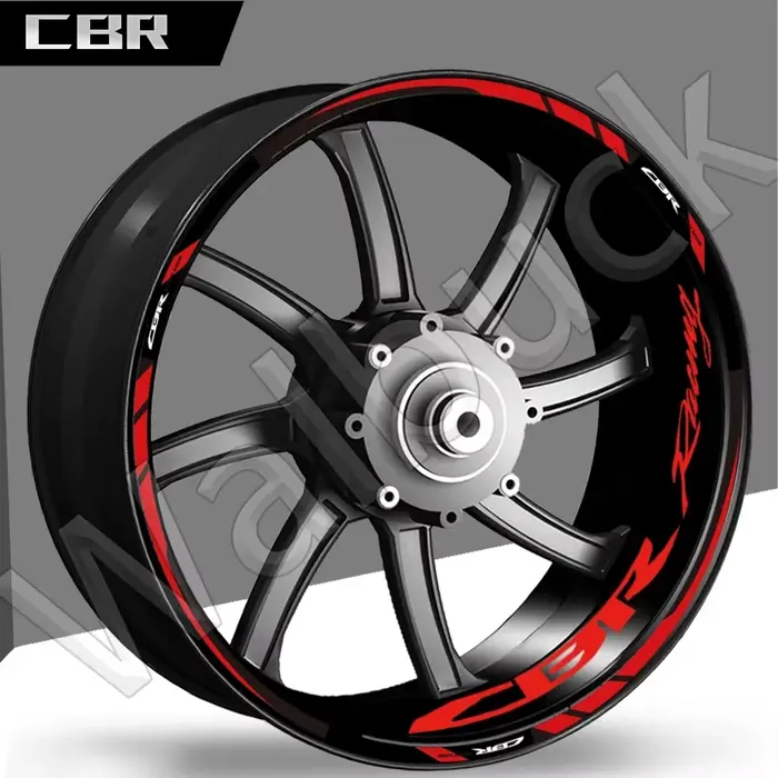 Autocollants réfléchissants pour roues de moto, pour CBR 400 600 650R 1000RR 250R 500r CB650F, bande
