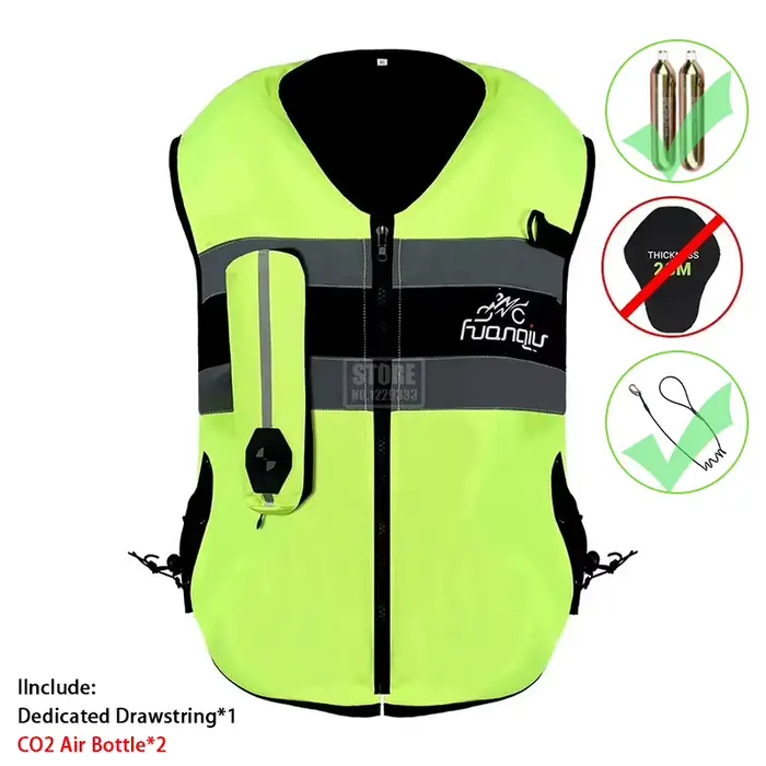 Gilet airbag moto, gilet airbag pour motocross, système airbag pour la conduite, protection anti-chu