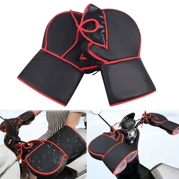 Gants de moto moto Scooter épais chaud guidon manchon poignée barre manchon étanche équitation gants