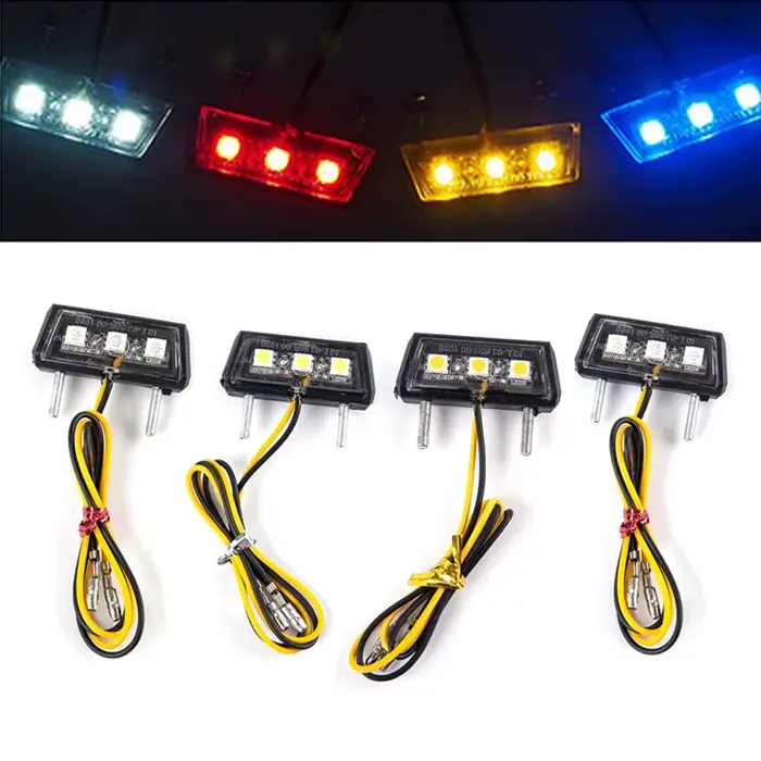Lumière LED pour plaque d'immatriculation de moto