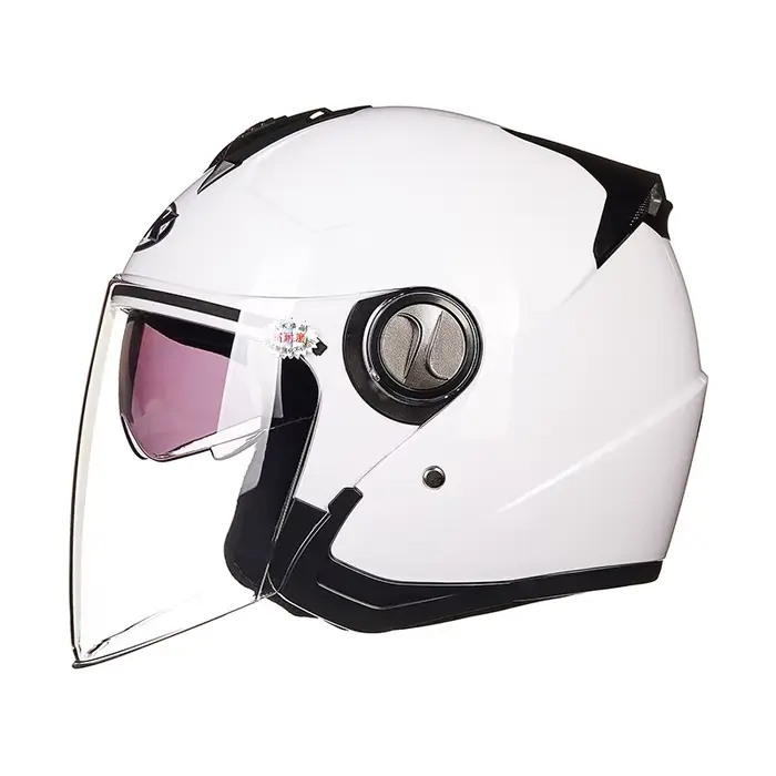 Casque demi-coque toutes saisons AK (Aikai) 720 à double lentille, casque de sécurité moto unisexe a