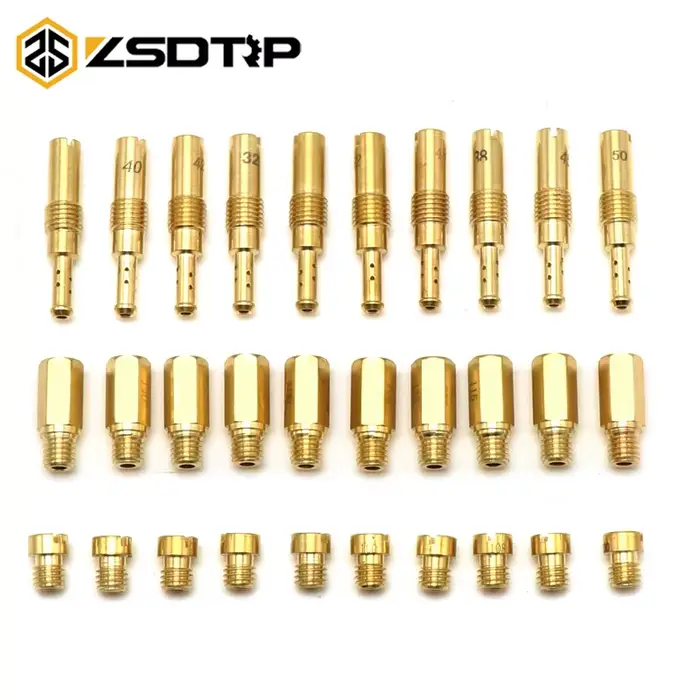 ZSDTRP 10 pièces carburateur de moto M5 Jets principaux Jets de pilote lent pour Keihin PWK BD CRS F
