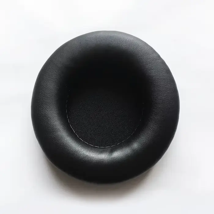 Coussinets d'oreille en mousse de cuir éponge pour casque
