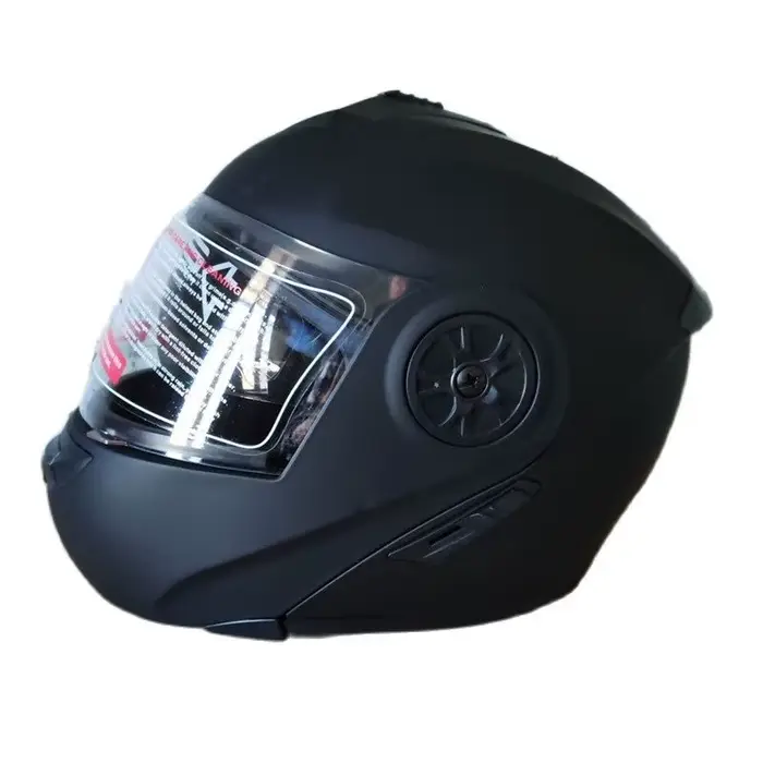 Casque de moto modulaire de sécurité approuvé DOT, visière intérieure à double lentille, fonction ra