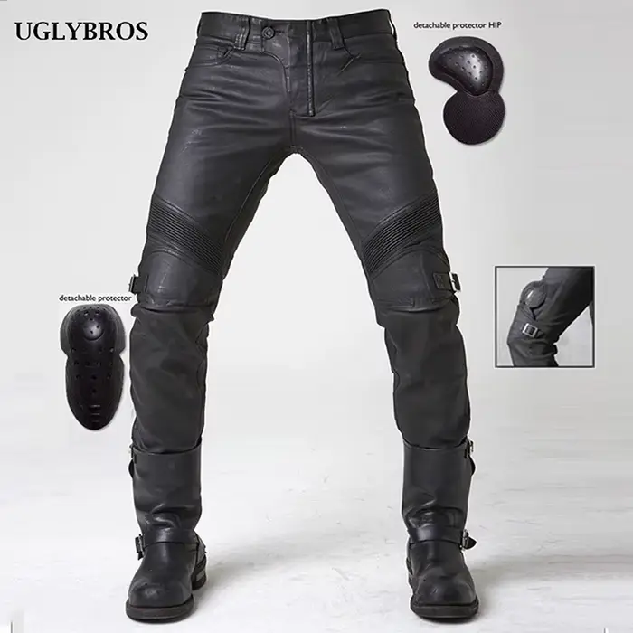UGLYBROS Moto pantalon jean hommes femmes