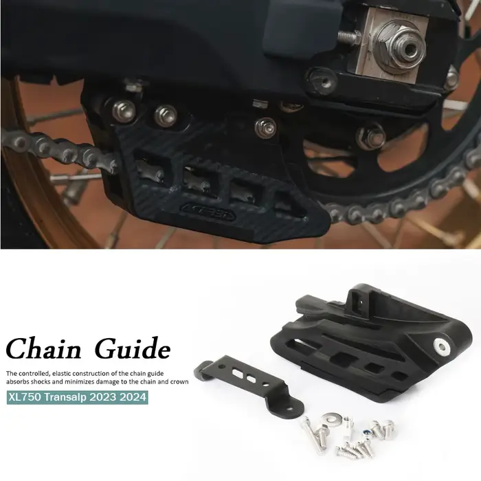 Protecteur de Guide de chaîne noir, accessoires de moto pour Honda XL 750 Transalp XL750 TRANSALP, 2023 2024, nouveau