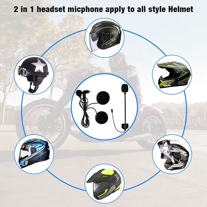Freedconn-Accessoires de casque de moto