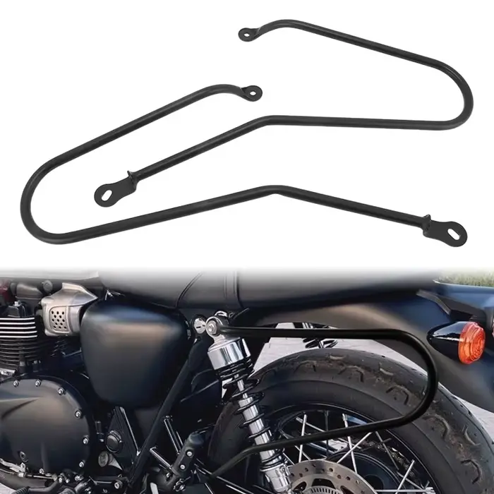 Accessoires de moto, supports de sacoches en fer