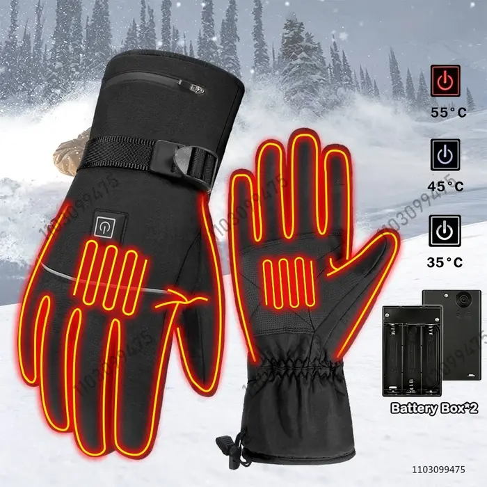 Gants chauffants pour femmes et hommes, chauffe-mains à chauffage rapide, gants d'hiver pour motoneige, camping, cyclisme, ski, randonnée, travail