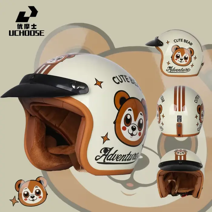 Enfants enfants casque Anti-chute quatre saisons Protection de sécurité enfant moto casques ouverts vélo enfant casque pour enfants