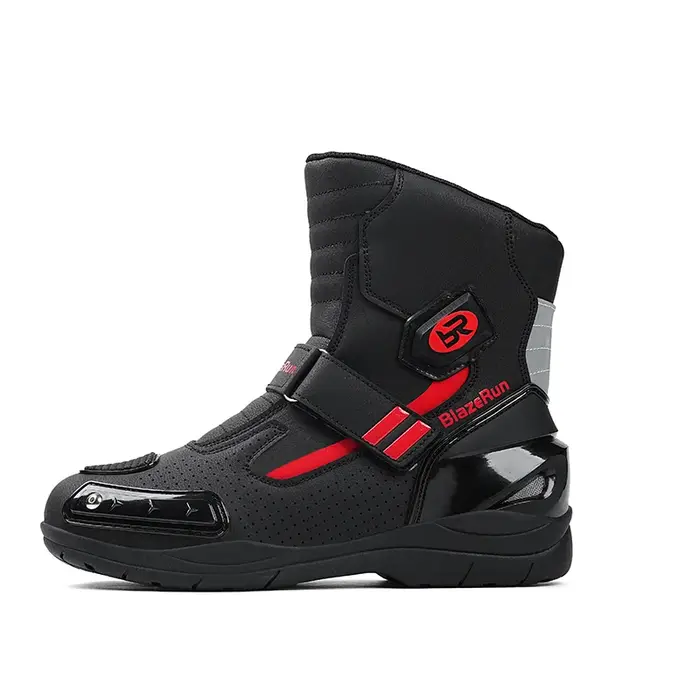 Nouvelles bottes de moto en cuir pour hommes, respirantes, antidérapantes, résistantes à l'usure, bo