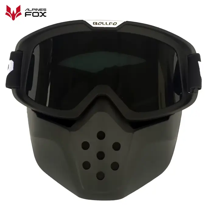Lunettes de casque de moto Vintage, lunettes de casque de Motocross rétro coupe-vent, casques à visa