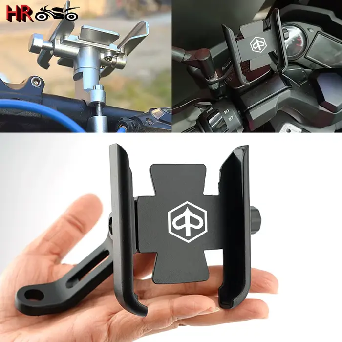 Support de guidon GPS pour téléphone portable, pour VESPA Piaggio GTS GTV LX LXV LT PX PRIMAVERA 50 