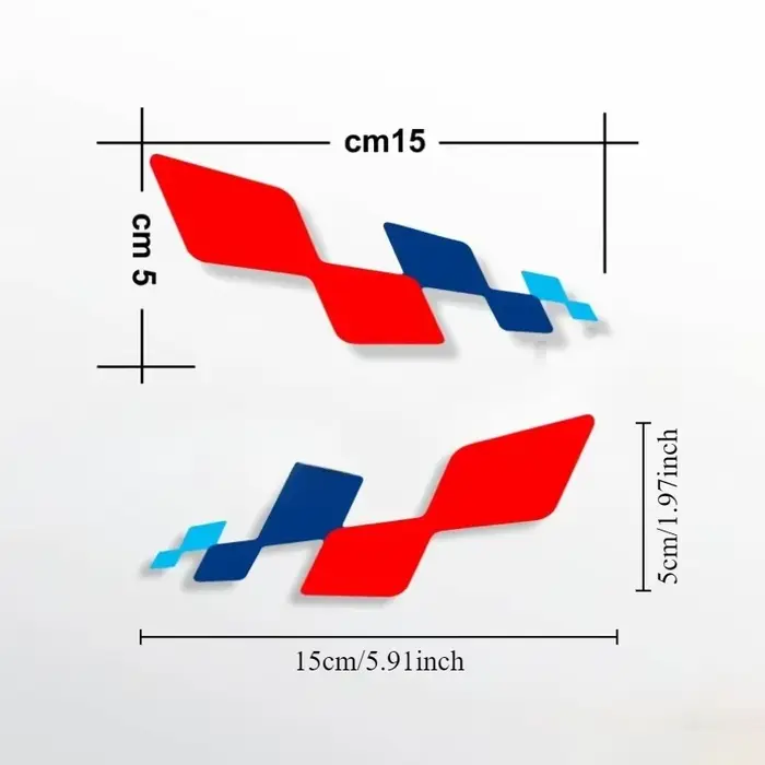 Autocollants géométriques créatifs pour casque de moto, 1 paire, autocollants imperméables pour casq
