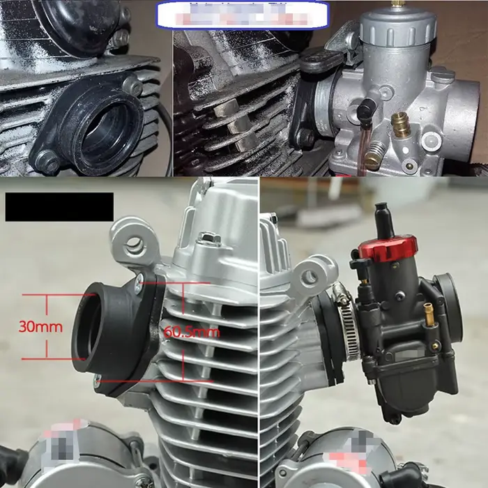 ZSDTRP adaptateur de carburateur de moto tuyau d'admission en caoutchouc adapté pour KEIHIN MIKUNI K