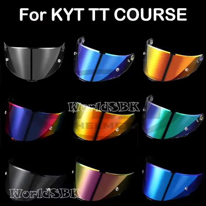 Casque de moto intégral, pare-soleil, course KYT TT