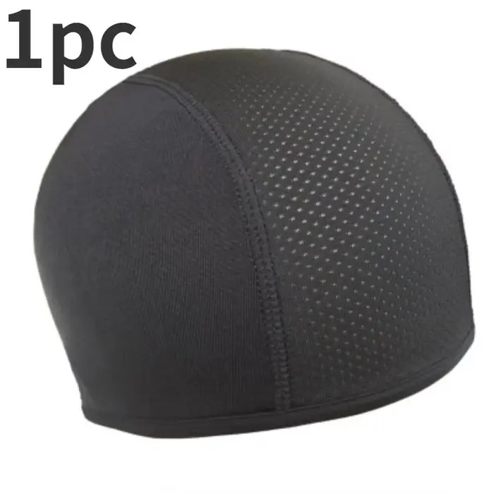 1/2 pièces casque de moto casquette intérieure chapeau séchage rapide respirant chapeau casquette de