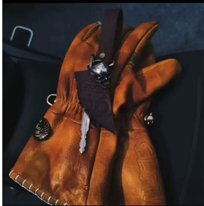 Gant de course de Moto en cuir Vintage Guantes Moto Luvas doigt complet gants de motard de Motocross